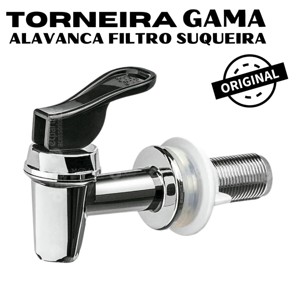 Torneira Alavanca para Filtro Bebedouro Suqueira Dispenser e Talha.