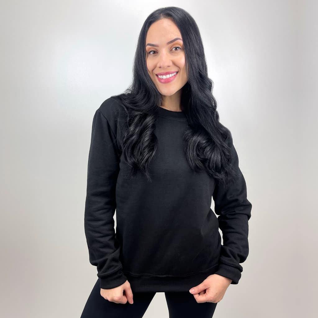 Blusa De Moletom Sem Bolso Sem Capuz Moletom Feminino Unissex Casaco Promoção