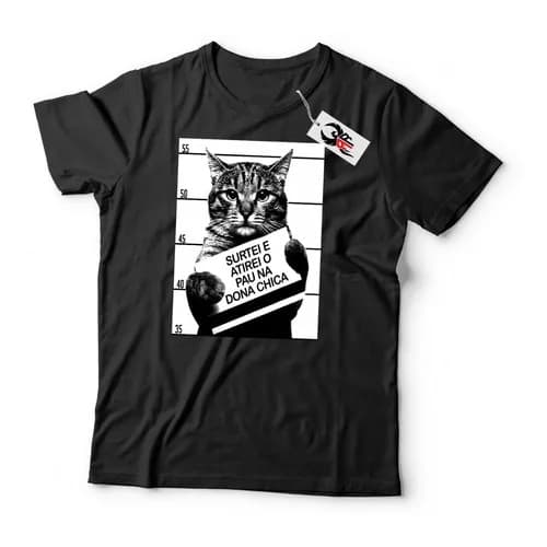 Camisa Camiseta Gato Surtei 3d Qualidade