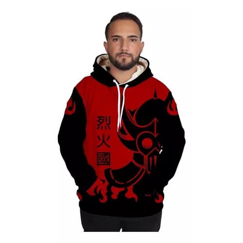 Blusa Moletom Avatar Nação Do Fogo Red Route