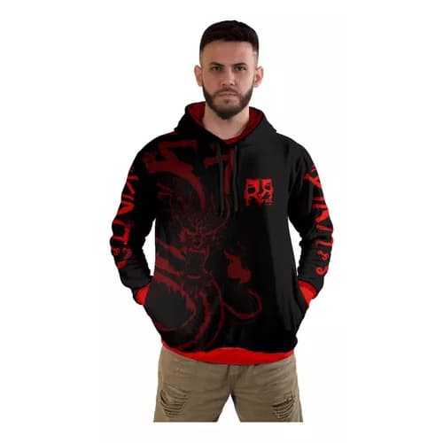 Agasalho Moleton Blusa De Frio Dragão Oriental Rr