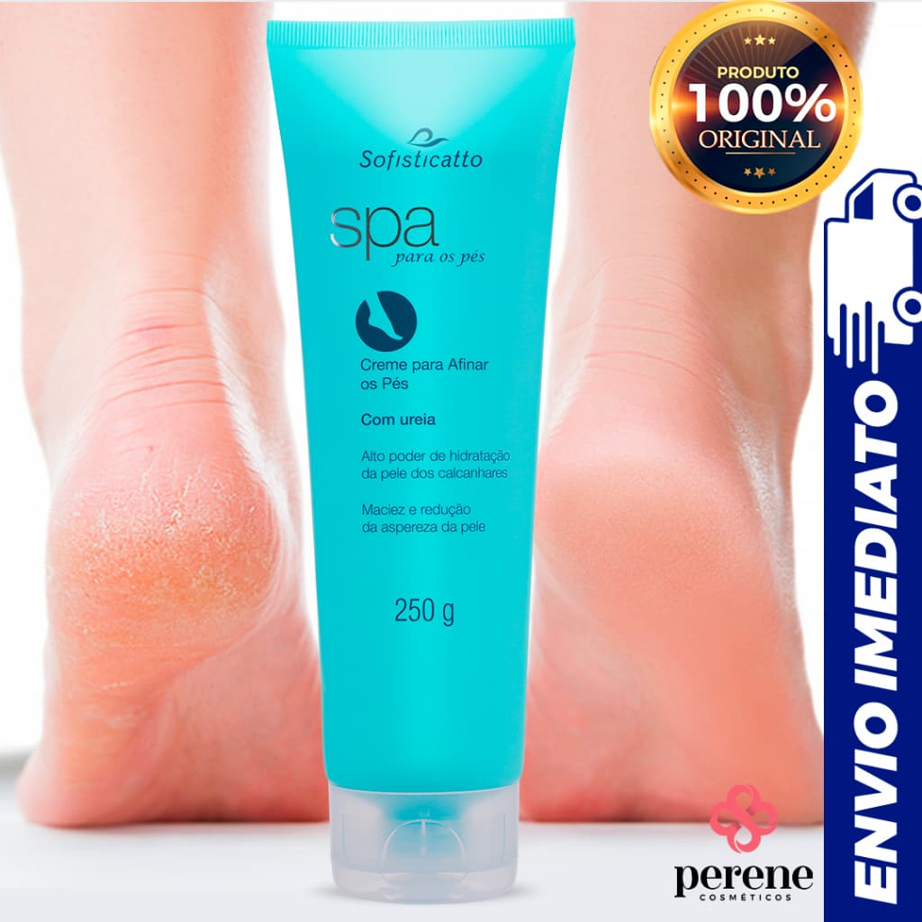 Creme para Rachaduras nos Pés e Calcanhares Hidratação Intensa Com Ureia - Spa para os Pés Sofisticatto