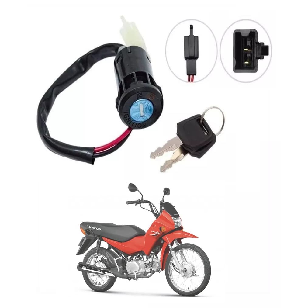 Chave Miolo Contato Ignição Universal Motos Scooter Patinete