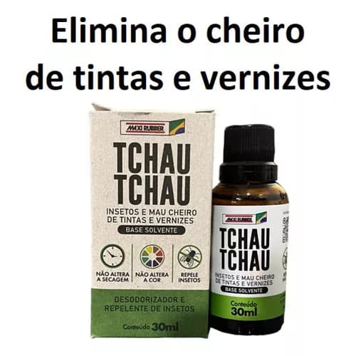 Repelente de Insetos e Desodorizador de Tintas e Vernizes Tchau Tchau 30ml Maxi Rubber