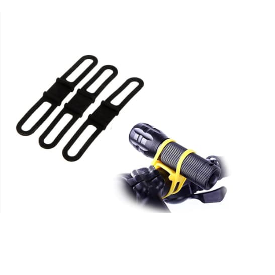 SUPORTE DE SILCONE PARA LANTERNA FAROL BIKE - ENVIO IMEDIATO CZO