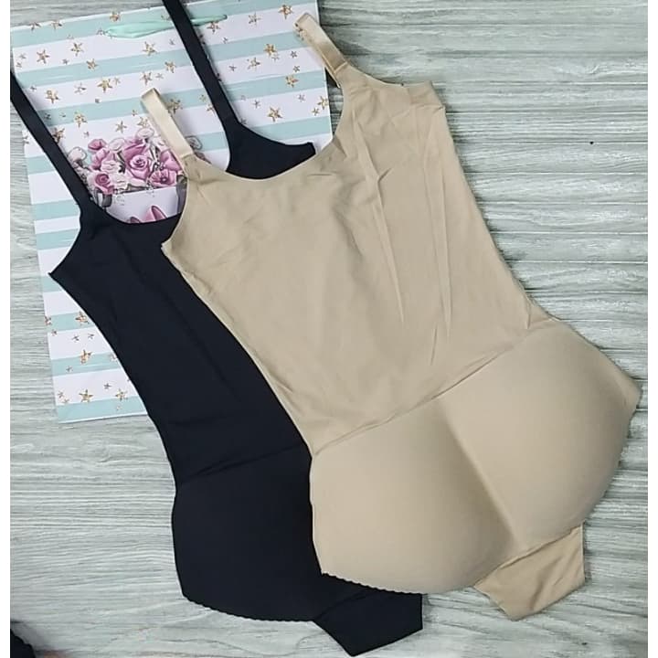 Cinta Body com Bojo no Bumbum Alças Regulaveis