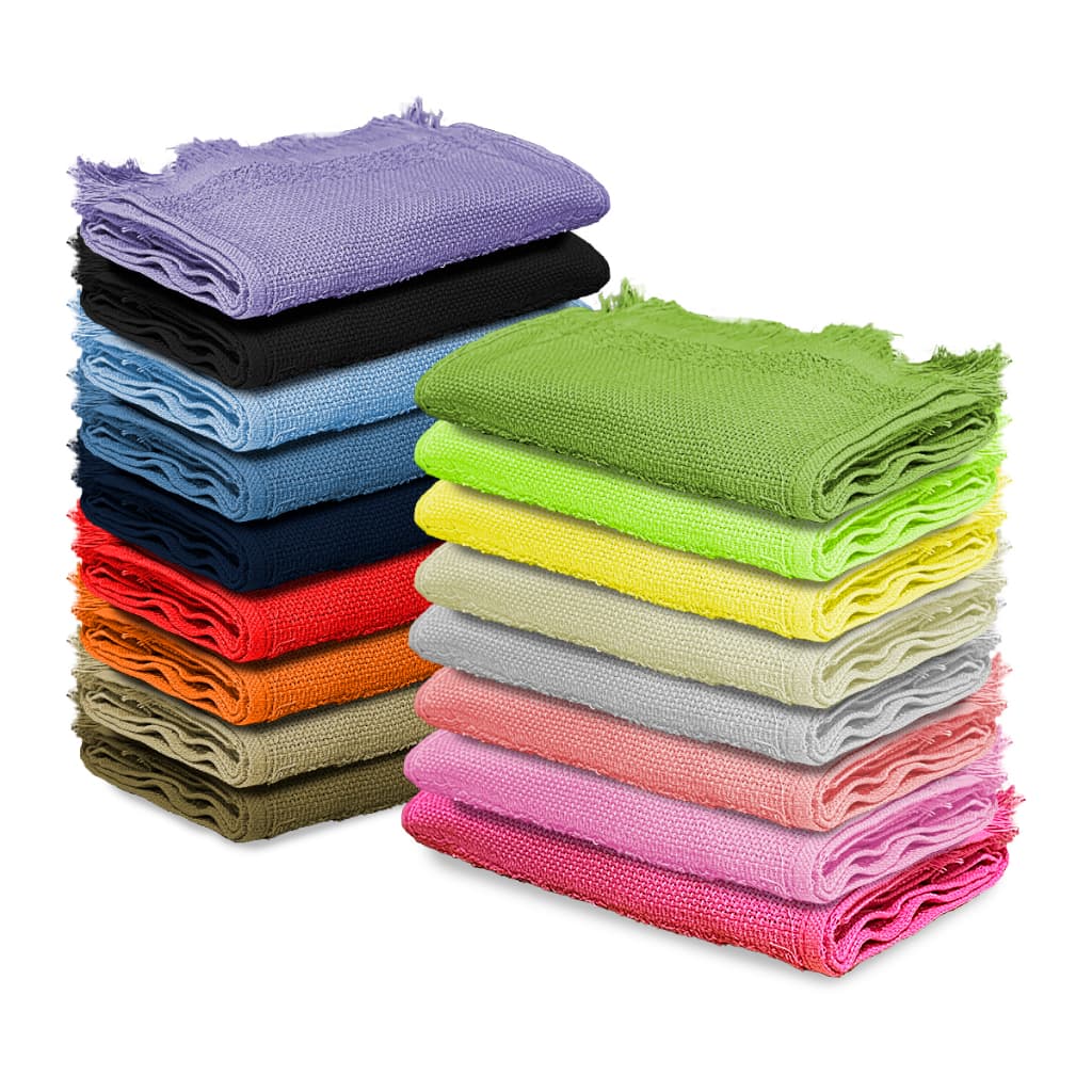 Kit 30 Toalhas Social P/ Academia Lavabo Franja Boca Mao Rosto Bordar Bebe Escolar Infantil 22x32cm
