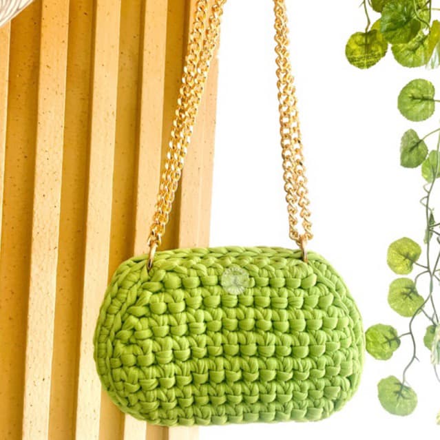 Bolsa de fio de malha premium/ bolsa de crochê/ bolsa feminina/ bolsa feminina de crochê