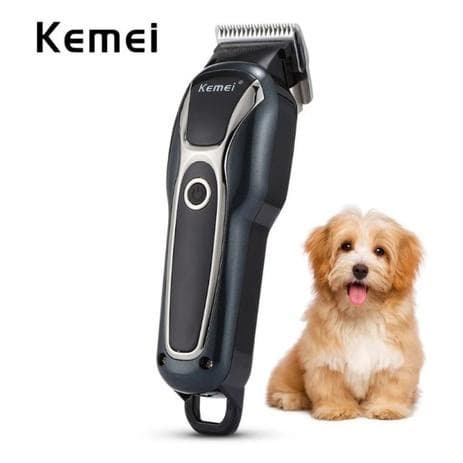 Maquina Tosa Cães Gatos Cavalo Profissional aparador pelos PET original bivolt Kemei KM-1991