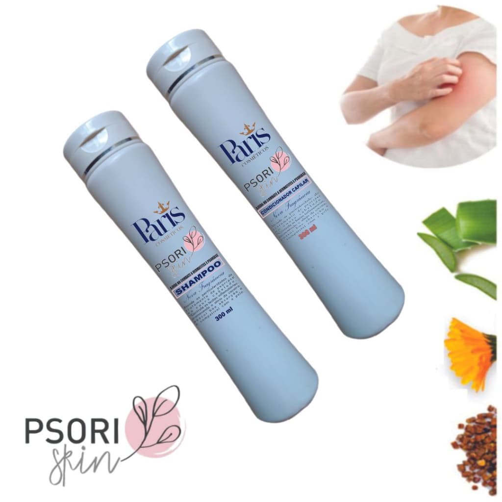 Shampoo e Condicionador para Alívio e Combate da Psoríase e Dermatites