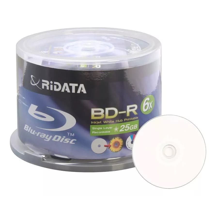 20 midia bluray 25GB nos envelopes coloridos