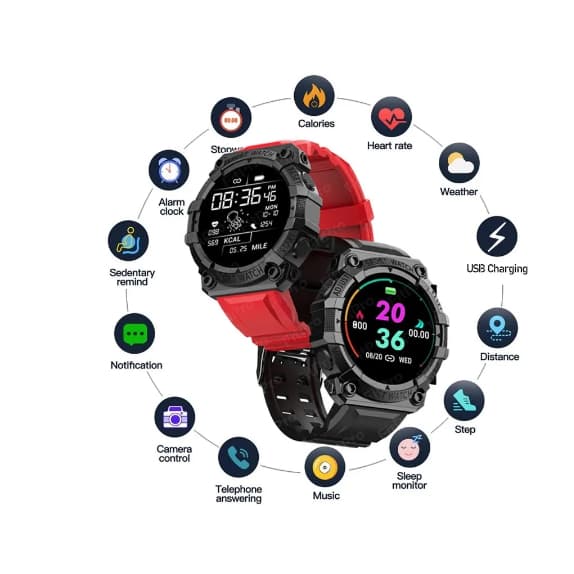 RELÓGIO SMART WATCH FD68S Impermeável Touch Screen  Bluetooth, Conecta com Android e iOS