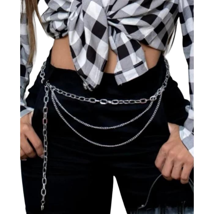 Cinto corrente acessorio feminino moda gringa