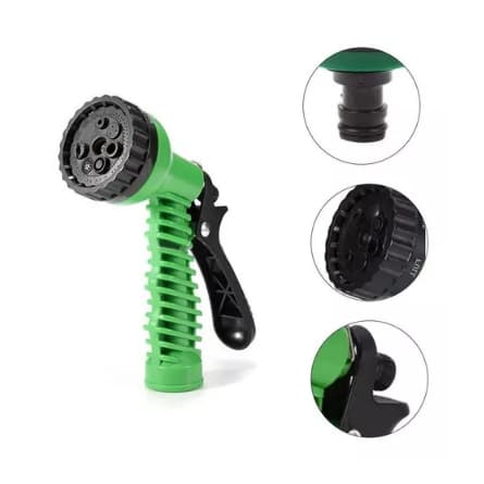 Esguicho Para Mangueira Jardim Pistola 7 Jatos Bico E Engate
