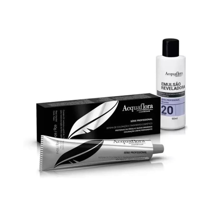 Kit Acquaflora Coloração Permanente 3.0 Castanho Escuro e OX 20 volumes 90 ml