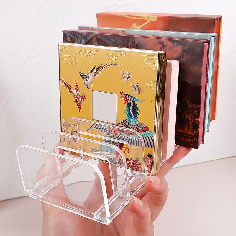 porta maquiagem pincel paleta sombra blush batom organizador organizadores de acrilico com divisorias para gaveta