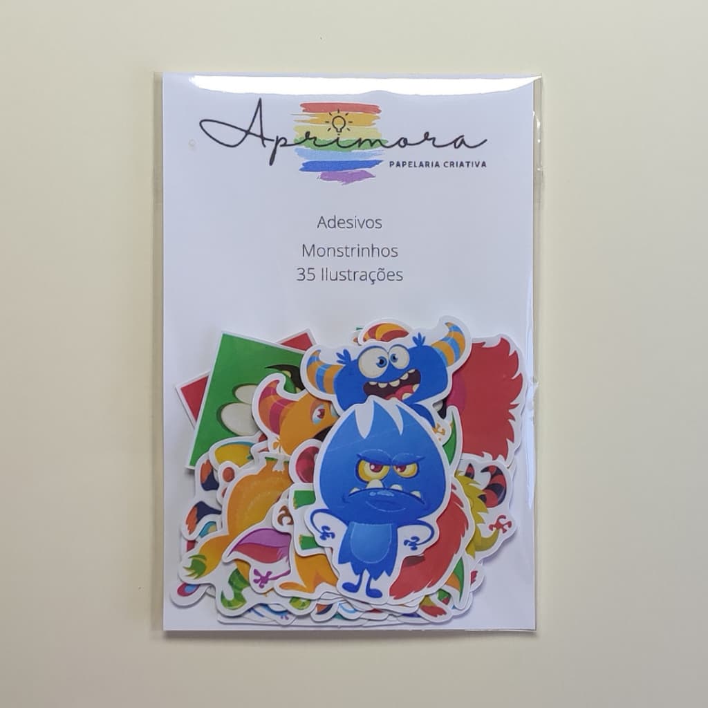 Adesivos – Monstrinhos - 35 Unidades - Stickers