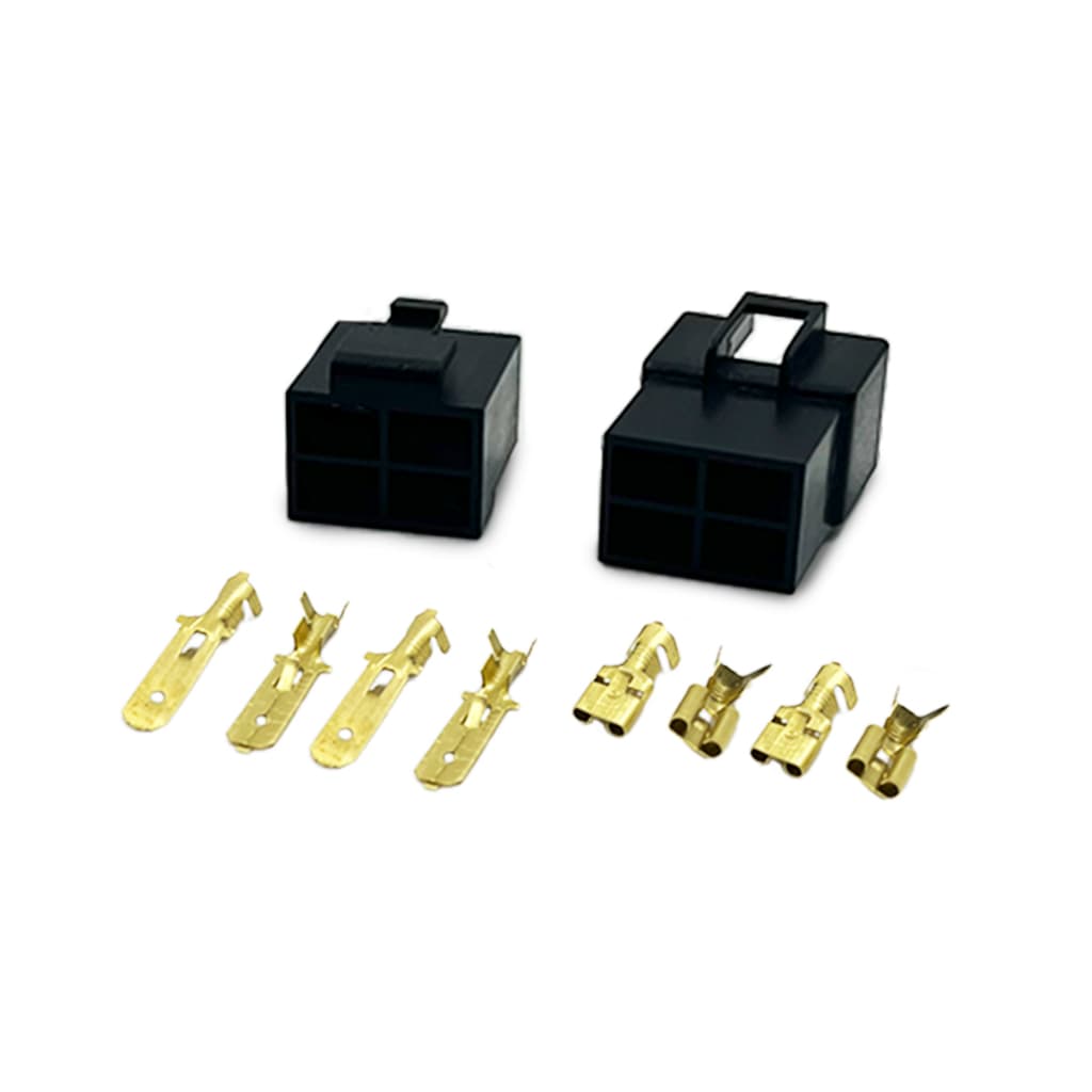 10 Conjunto Conector 4 Vias Com Terminais (macho E Fêmea) Permak