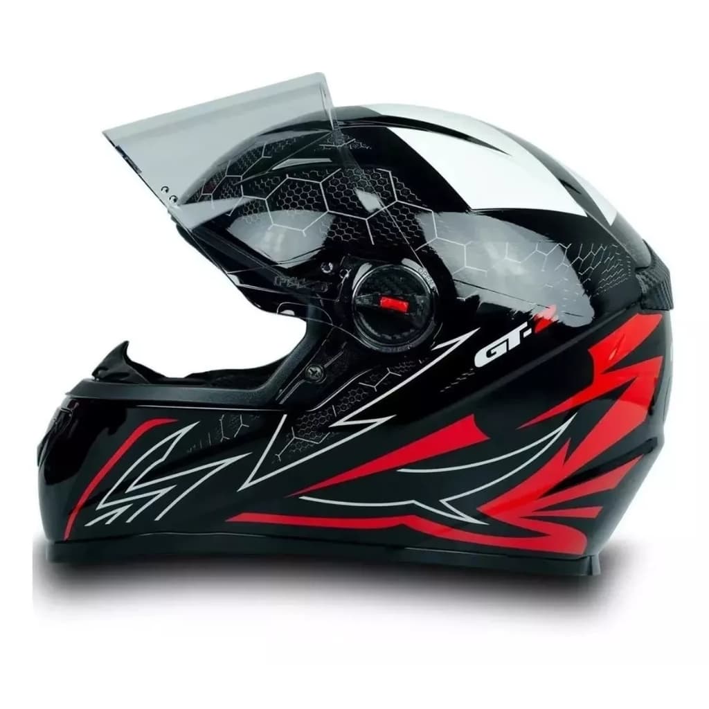 Capacete Fw3 Gt2 Diversas Cores Narigueira Viseira Cristal