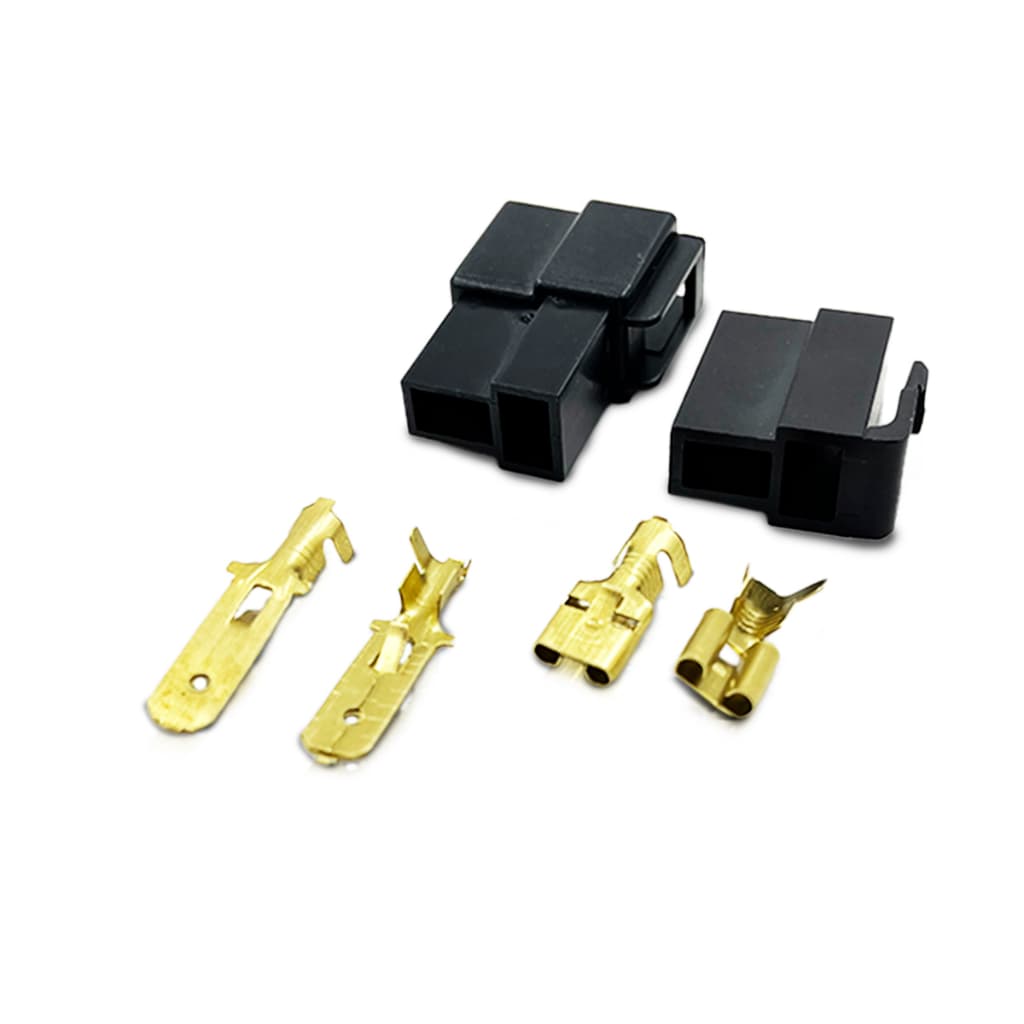 10 Conjunto Conector 2 Vias Plug Para Caixa (macho E Fêmea) Promoção