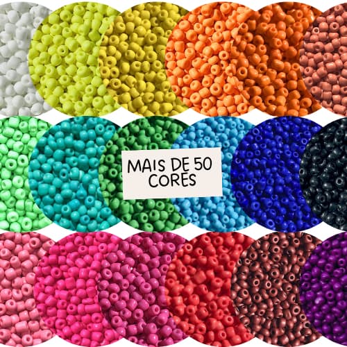 50 Gramas Miçanga Vidro 575 Peças Pulseira Pulseira Umbanda Guia Religião