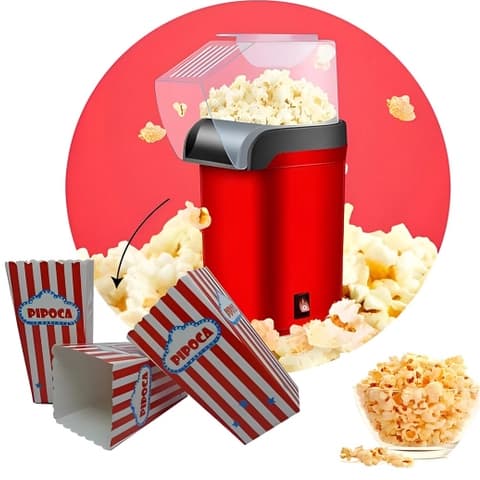 Pipoqueira Elétrica / 1200W / Free Oil / Sem Óleo / Pipoca Saúdável