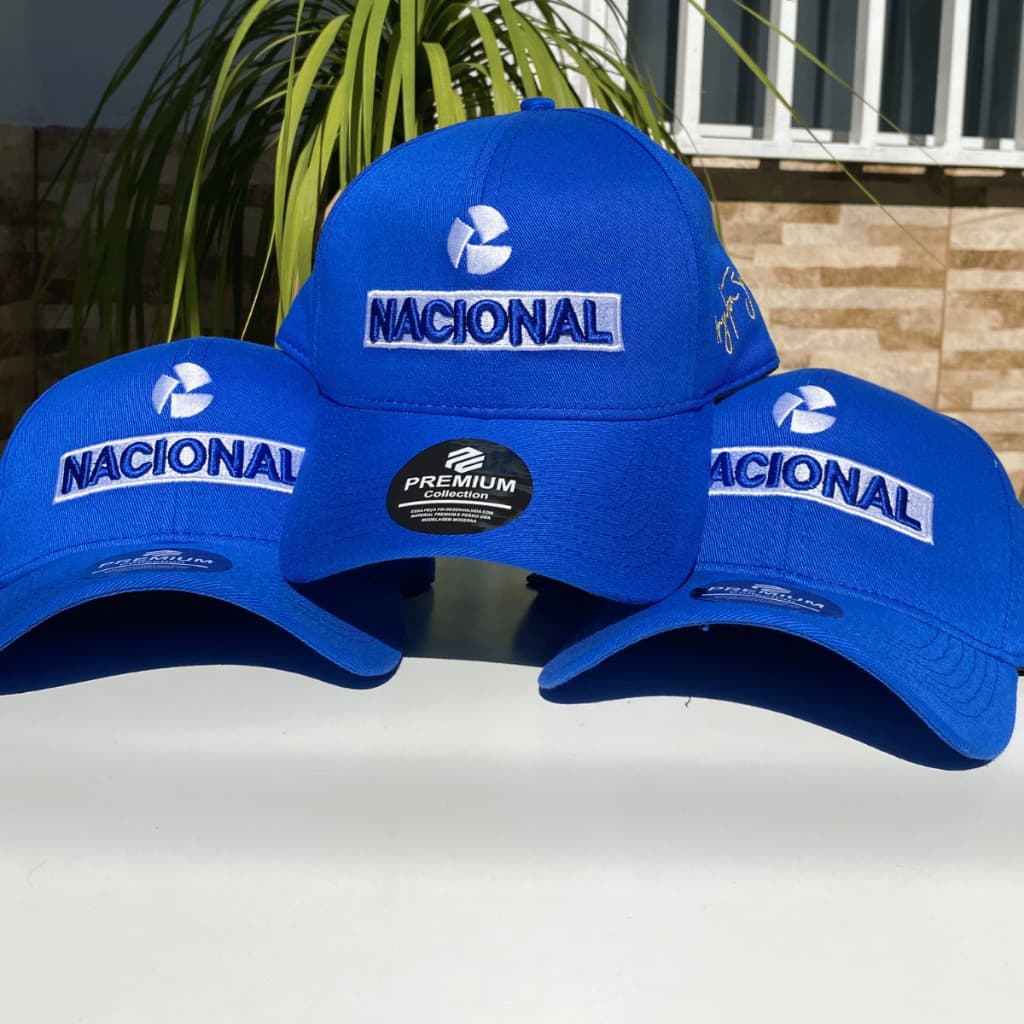 Boné Nacional Ayrton Senna Azul Aba Curva Formula 1 Barato Venda Rápida PRONTO A ENTRGA!!