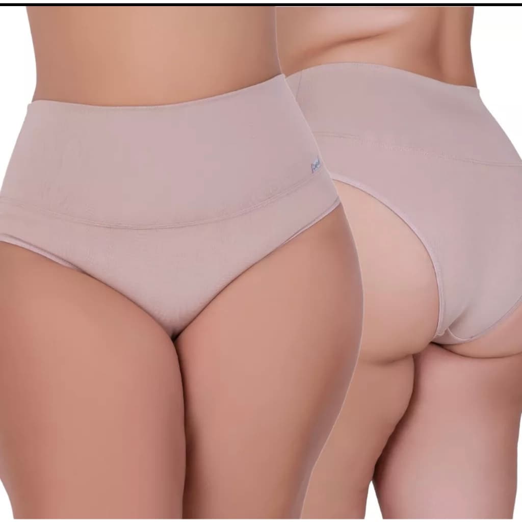 Kit 2 Cinta Plus Size Feminina Calcinha Cinta Modeladora Calcinha Cós Alto Calcinha Reduz Medidas Tamanhos Variados