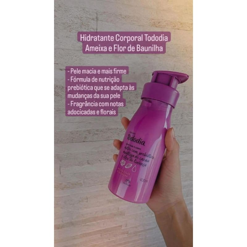 Hidratante Corporal Todo Dia Natura Ameixa E Flor De Baunilha 400ml.