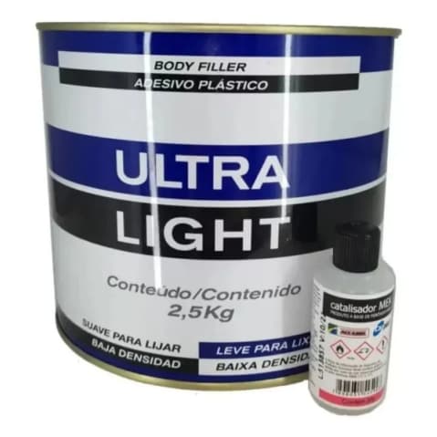 Massa Plastica Automotiva Adesivo Ultra Light - Maxi Rubber 2,500kg