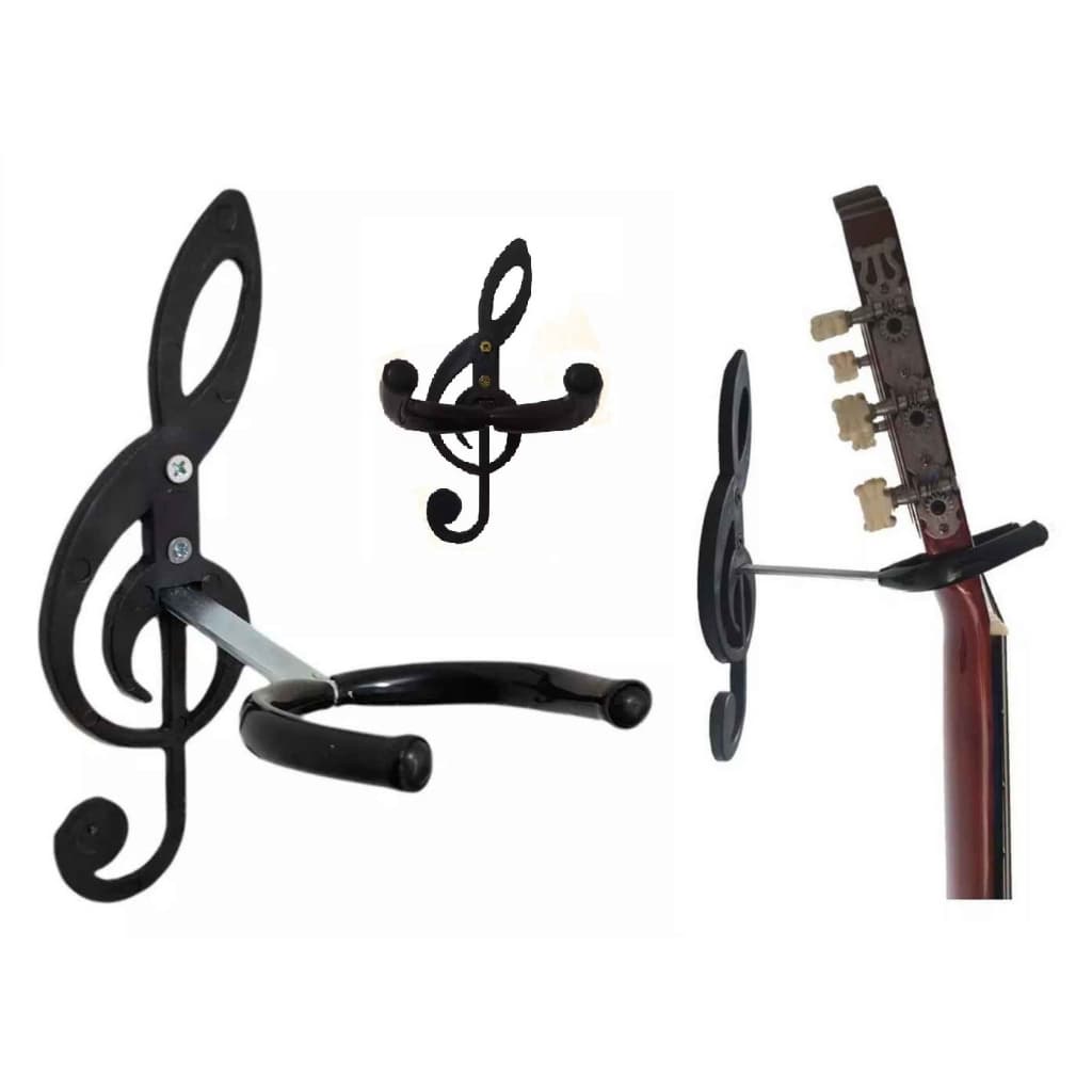 Suporte de Parede Clave de Sol para Violão com Parafuso