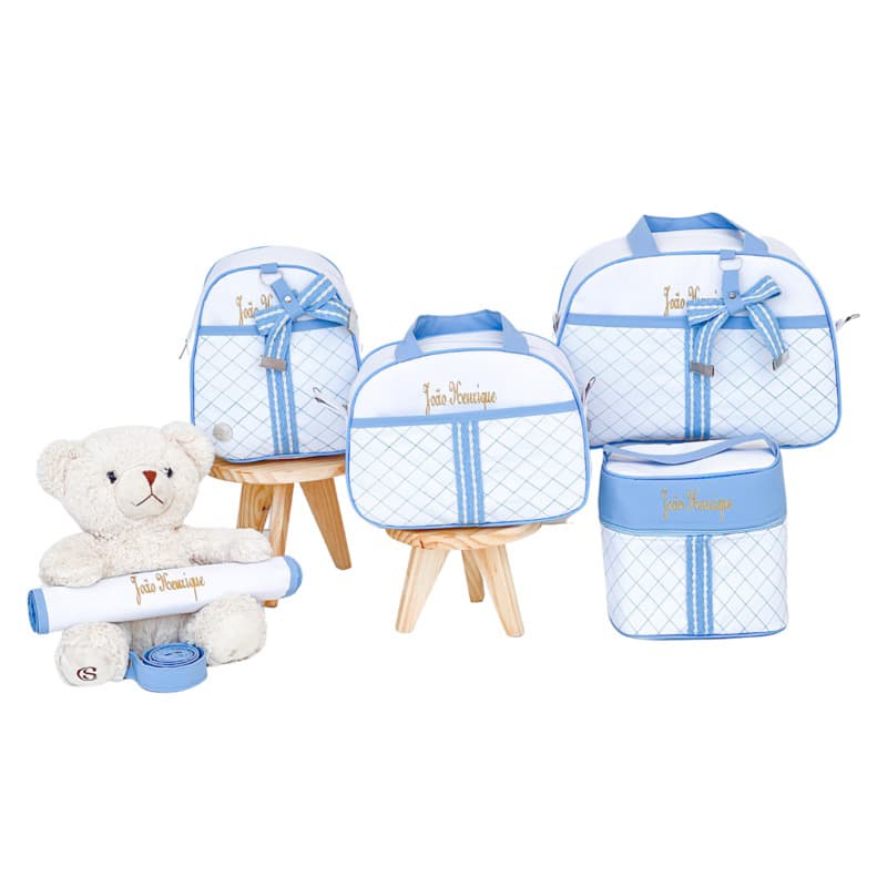 Kit Bolsa Maternidade Personalizada Menino Bolsa Maternidade Perosnalizada