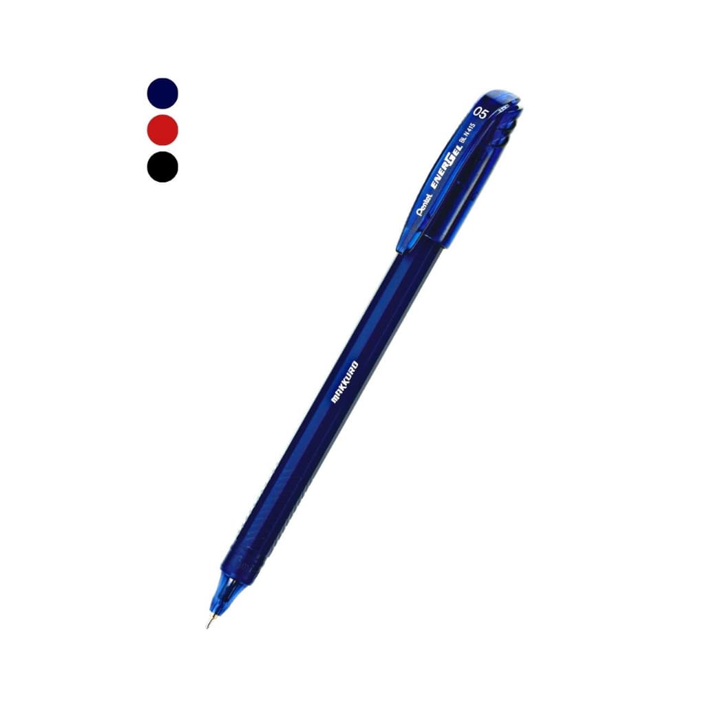 Caneta Esferográfica Energel Makkuro BLN415 Pentel 3 Cores 0.5mm