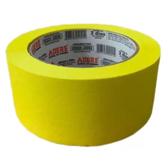 FITA CREPE AUTOMOTIVA PROFISSIONAL AMARELA 48mmx40m 1 unidade