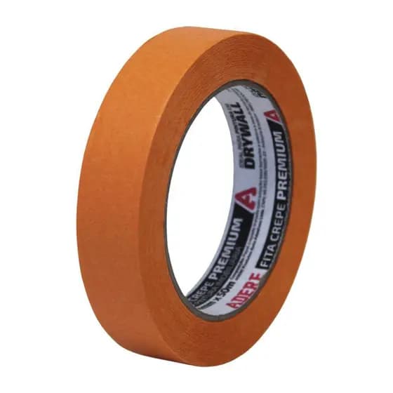 Fita Crepe Larga Laranja P/ Pintura E Drywall  24x50 Premium