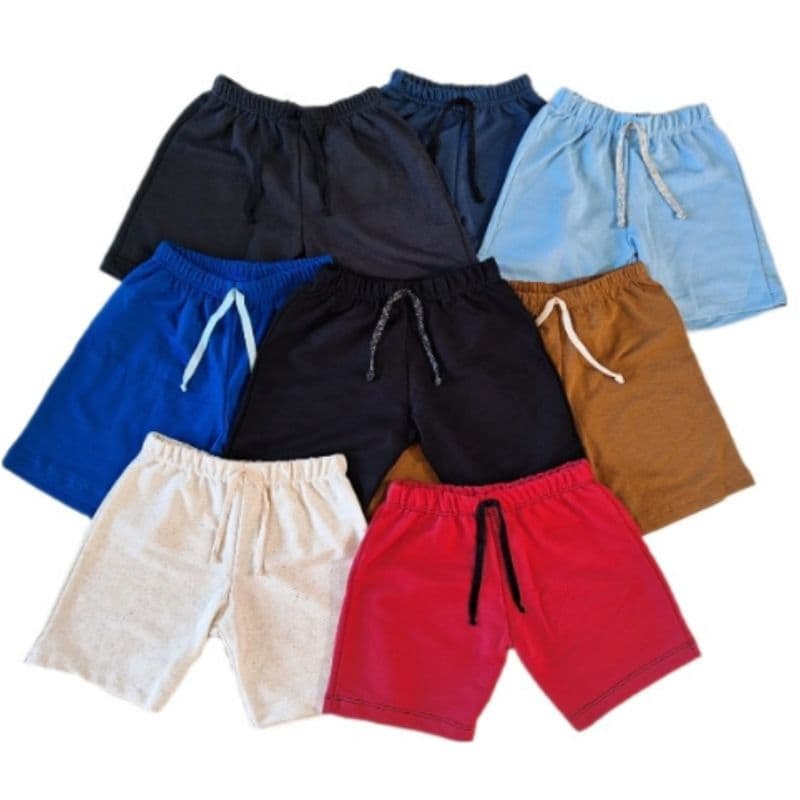 Kit 5 shorts de moletom menino, bermuda infantil.
