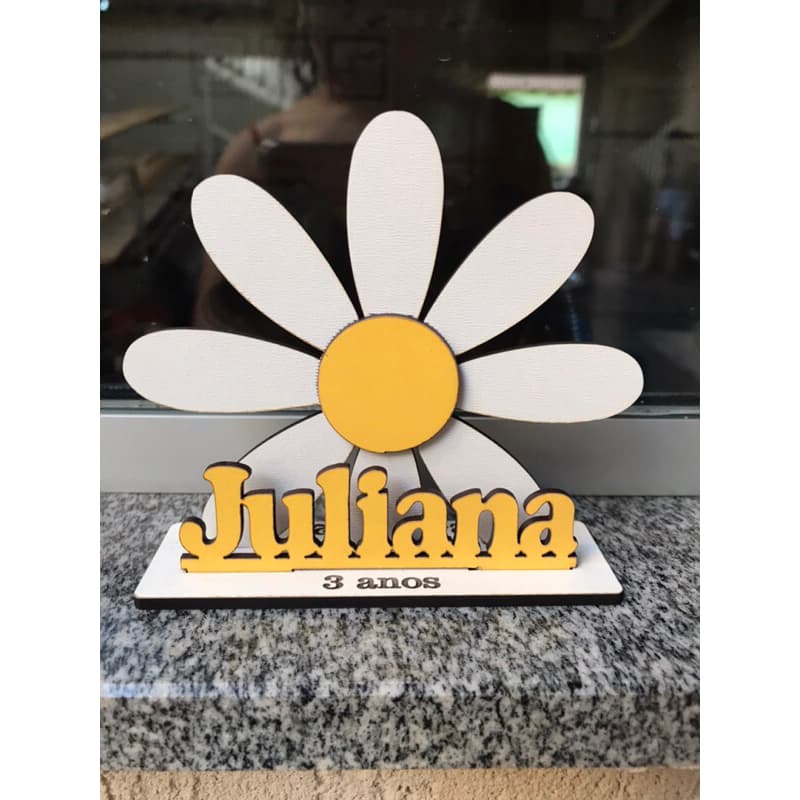 20 Lembrancinhas Margarida Personalizadas Festa Nomes Aniversário Infantil