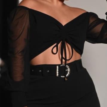 CROPPED REGULADOR PLUS SIZE MANGA TULE DA DRAPA PLUS moda plus