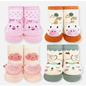 Kit de Meia Sapatilha Pilate Infantil menina antiderrapante 1 Par