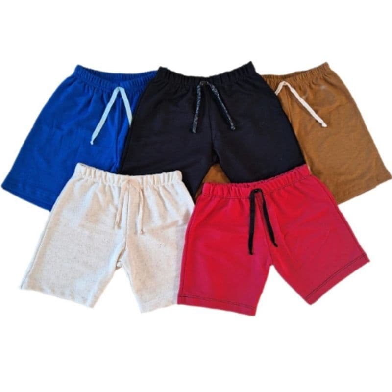 Kit 2 bermuda de moletom infantil shorts infantil.