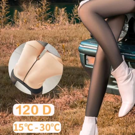 Meias Calça Feminina Translúcido Slim Feminina Elástica De Cintura Alta Resistente Frio - fio40
