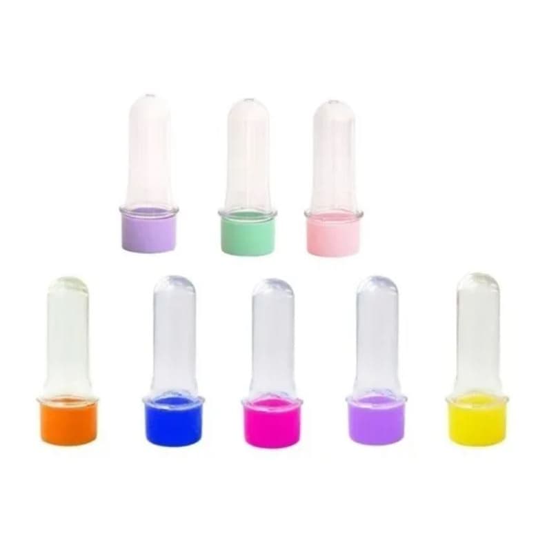 Tubete pequeno 8cm com tampa lembrancinha- 100 unid