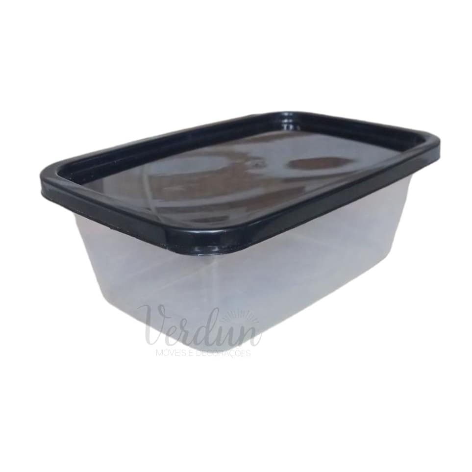Kit 10 Potes Marmita Fitness Livre BPA 1 litro Congelar Marmita Semanal 1000 Ml Transparente com Tampa Resistente