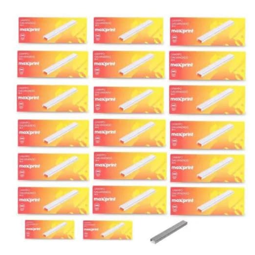 Grampo 26/6 Maxprint Kit Com 20 Caixas C/5000 Unidades Cada