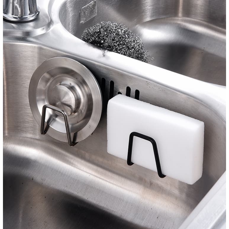 Aço inoxidável Suporte Porta Esponja para bucha de piaPrateleira de cozinha