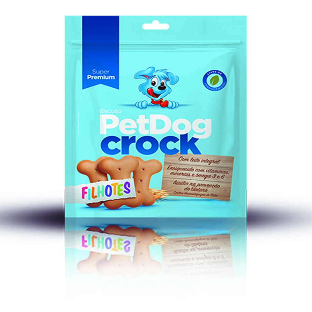 Biscoito Cao Cachorro Petdog Crock Junior Filhotes 250g