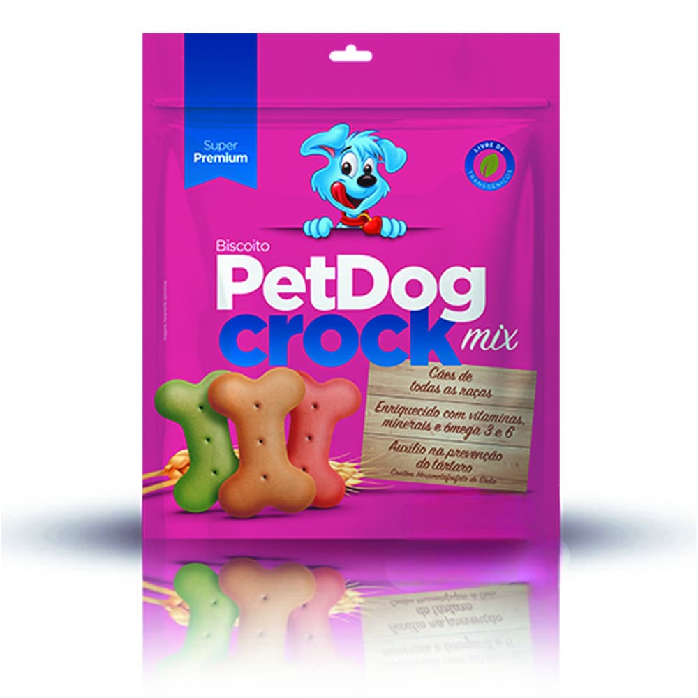 Biscoito Cao Cachorro Petdog Crock Mix 500g