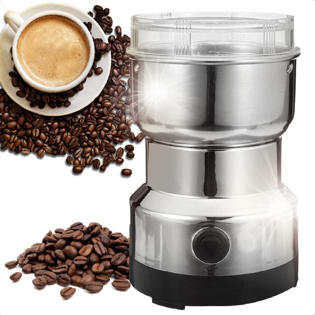 Moedor De Grãos Café Sementes Elétrico Automático De Aço Inoxidável 110v