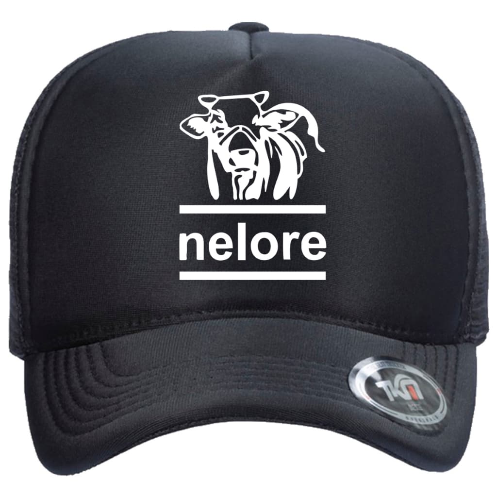 Boné Trucker Telinha Aba Curva Nelore Peão Country