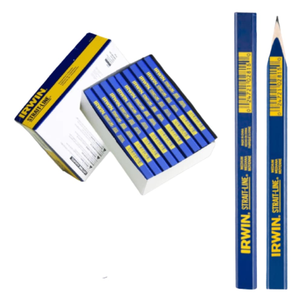 Lápis Para Carpinteiro Marceneiro Pedreiro Madeira Concreto C/20un Irwin